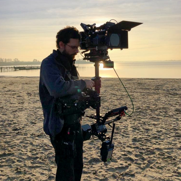 Steadicam Operator Benedikt Schneider am Set